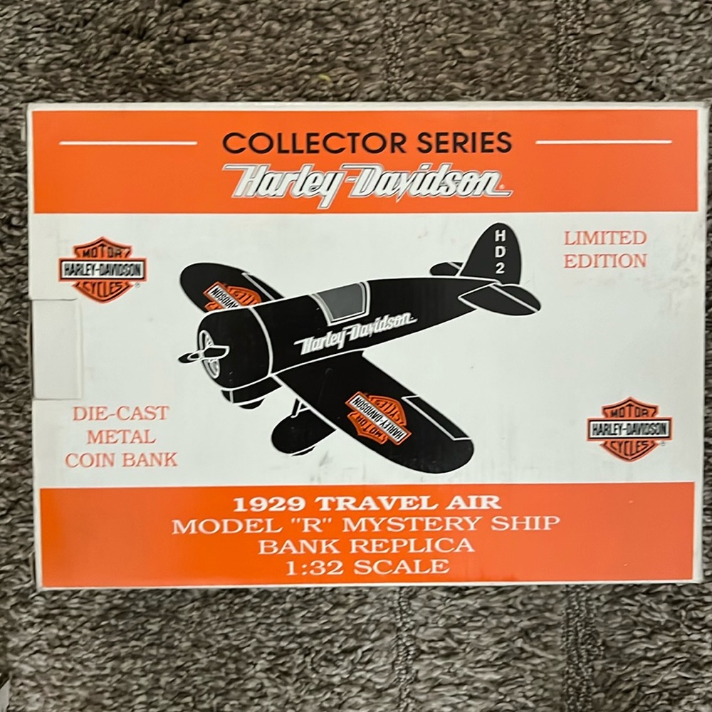 Harley-Davidson 1929 Travel Air Airplane Bank